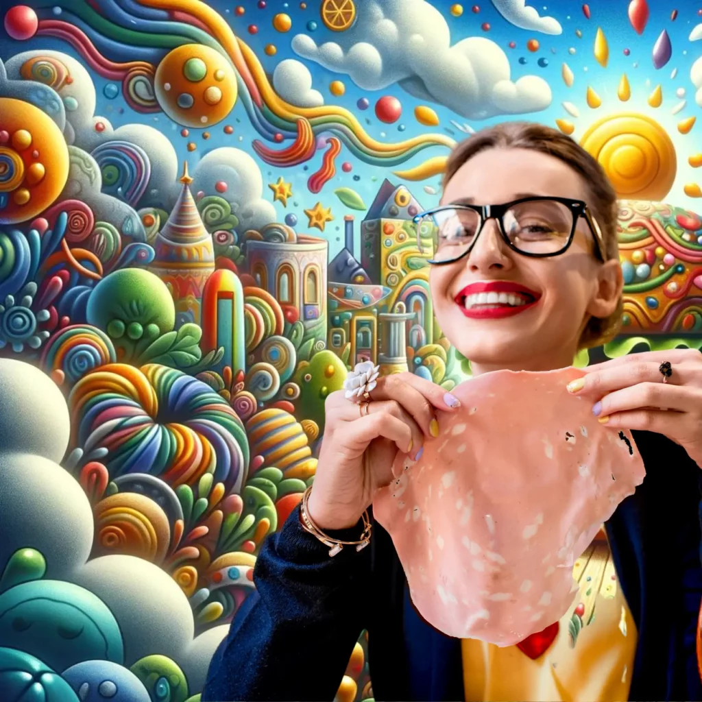 Illustrazione di Mortadella Bologna IGP, rappresentazione del sapore e della tradizione culinaria di Bologna.