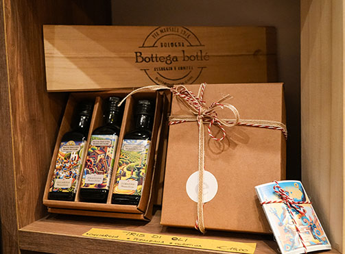 bologna dispensa tris oli bottega botlé