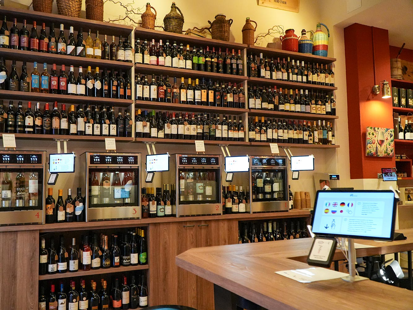 panoramica dispensa e tablet bologna bottega botlé